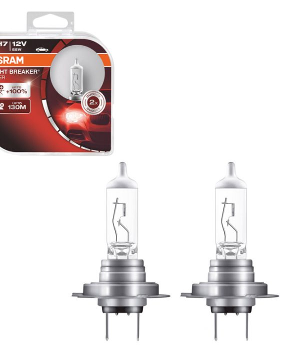 Kimpiris - Λάμπες Αλογόνου H7 12V 55w Night Braker Silver Osram 64210NBS-HCB 2 Τεμάχια