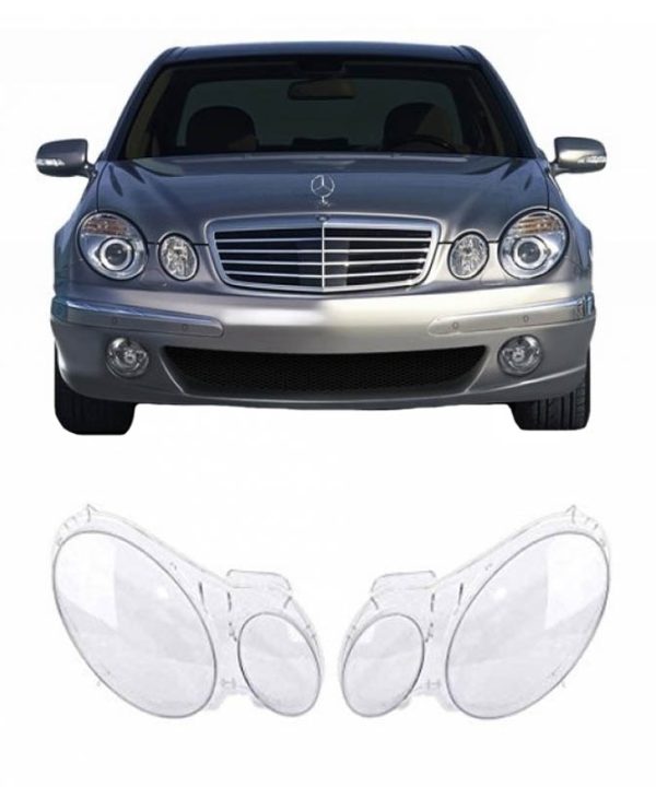 Kimpiris - Κρύσταλλα Φαναριών Για Mercedes-Benz E W211 Pre-Facelift Sedan / Touring 02-06 Ζευγάρι 2 Τεμάχια