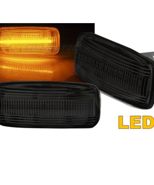 Kimpiris - Πλαϊνά Φλας Φτερού Για Audi A3 8L 00-03 / A4 B5 99-01 / A6 C5 97-04 / TT 8N 99-06 Led Smoke 2 Τεμάχια