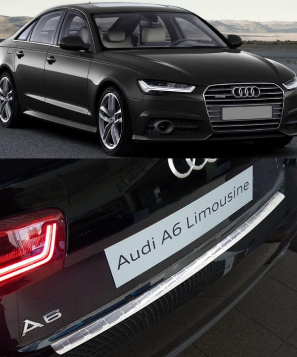 Alternative view of Προστατευτικό Πίσω Προφυλακτήρα Για Audi A6 C7 15-18 Από Ανοξείδωτο Ατσάλι (Steel)