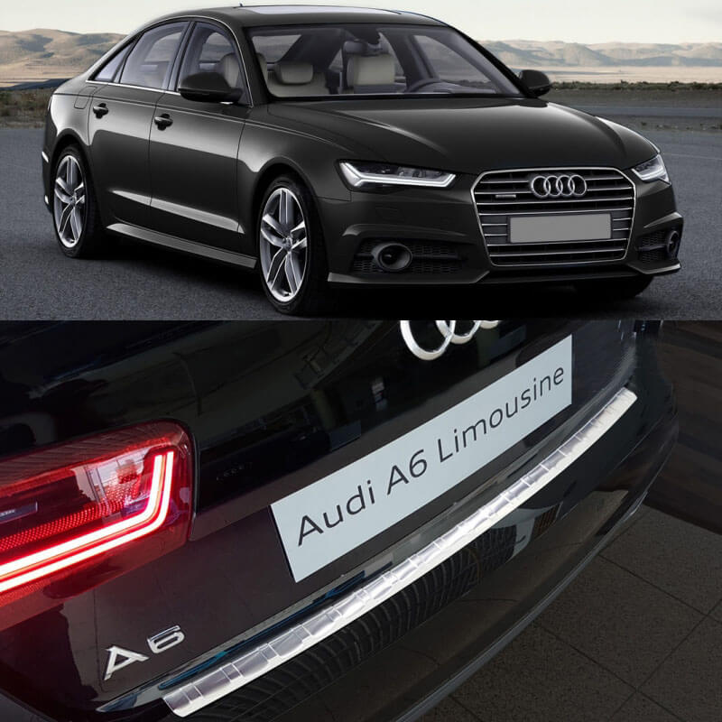 Προστατευτικό Πίσω Προφυλακτήρα Για Audi A6 C7 15-18 Από Ανοξείδωτο Ατσάλι (Steel) - Image 2