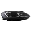 Μπροστινά Φανάρια Set Για Vw Golf VII (7) 12-17 Look 7.5 GTI Μαύρα/ Ασημί Γραμμή H7 Με Μοτέρ Carner - Image 4