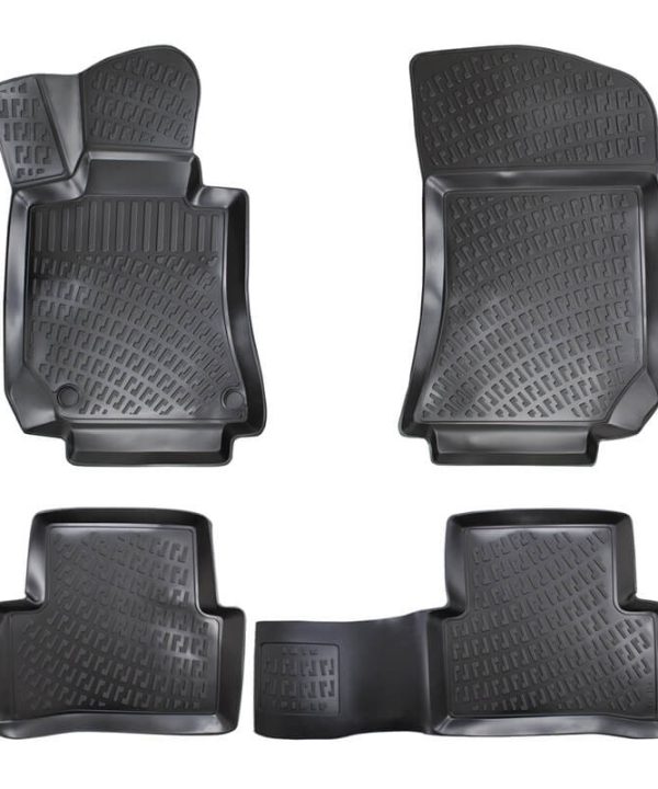 Kimpiris - Πατάκια Σκαφάκια 3D Από Λάστιχο TPE Για Mercedes E-Class W124/W210/W211/CLS W219 Rizline 4 Τεμάχια Μαύρα