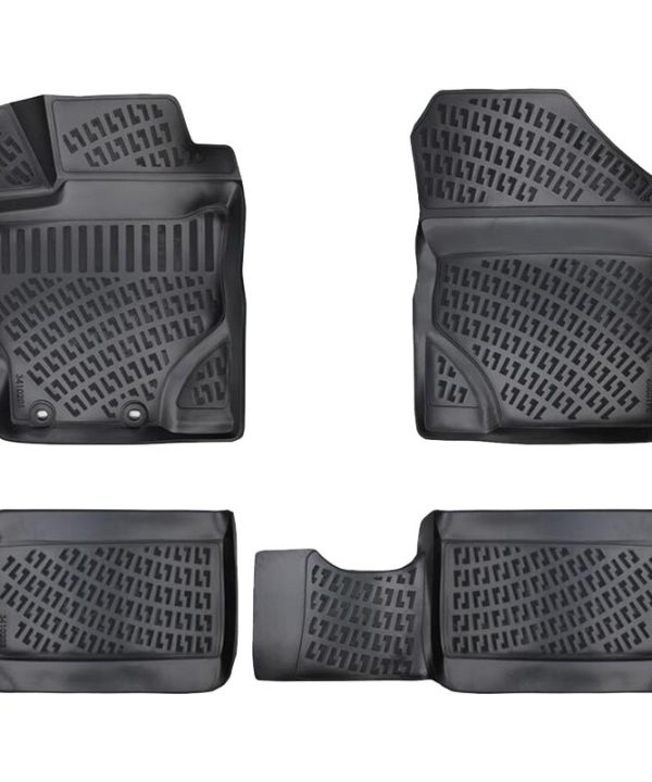 Kimpiris - Πατάκια Σκαφάκια 3D Από Λάστιχο TPE Για Toyota Yaris 2013-2020 Rizline 4 Τεμάχια Μαύρα