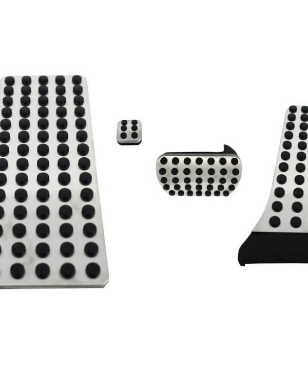 Kimpiris - Πεντάλ Αλουμινίου Κουμπωτά Και Footrest Για Mercedes-Benz W204 07-14 / W211 02-09 / GLK 08-15 Αυτόματο Σετ 4 Τεμάχια KPMB01