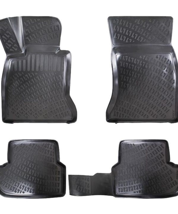 Kimpiris - Πατάκια Σκαφάκια 3D Από Λάστιχο TPE Για ΒΜW Series 5 G30 2017- Rizline 4 Τεμάχια Μαύρα