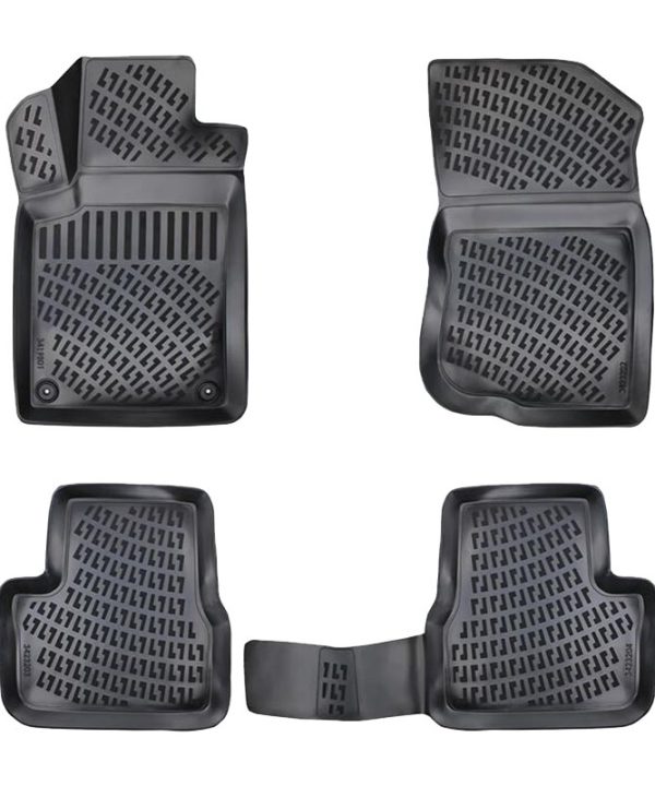 Kimpiris - Πατάκια Σκαφάκια 3D Από Λάστιχο TPE Για Citroen C3 2009-2016 Rizline 4 Τεμάχια Μαύρα