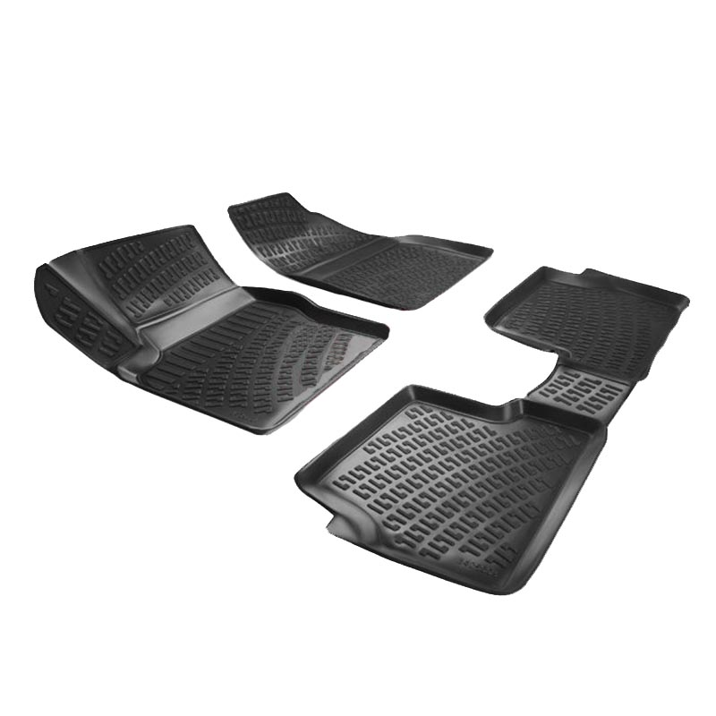 Kimpiris - Πατάκια Σκαφάκια 3D Από Λάστιχο TPE Για Ford Focus ΙΙ 2005-2010 Rizline 4 Τεμάχια Μαύρα
