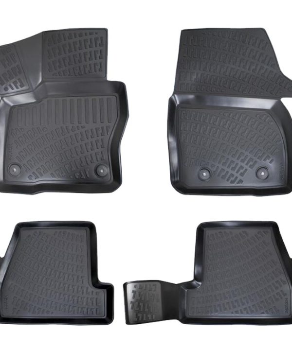 Kimpiris - Πατάκια Σκαφάκια 3D Από Λάστιχο TPE Για Ford Focus ΙΙI 2010-2018 Rizline 4 Τεμάχια Μαύρα
