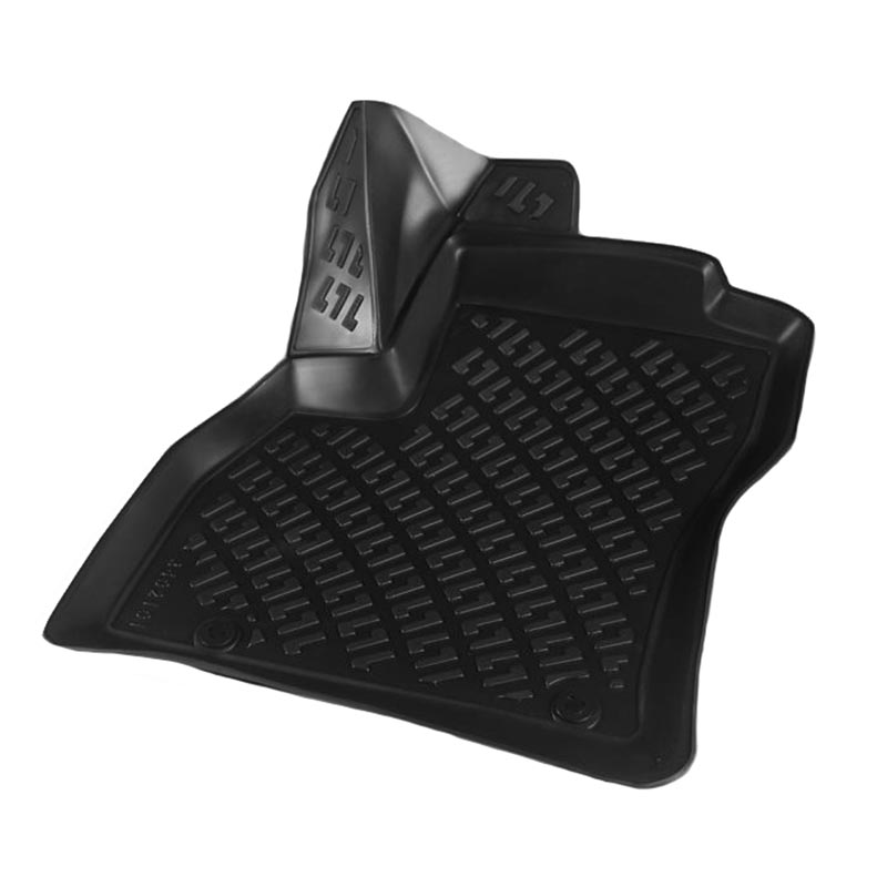 Πατάκια Σκαφάκια 3D Από Λάστιχο TPE Για Peugeot Βipper/Fiat Fiorino/Citroen Νemo 2008- Rizline 4 Τεμάχια Μαύρα - Image 2
