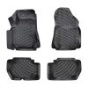 Kimpiris - Πατάκια Σκαφάκια 3D Από Λάστιχο TPE Για Peugeot Partner/Citroen Berlingo 2009- Rizline 4 Τεμάχια Μαύρα