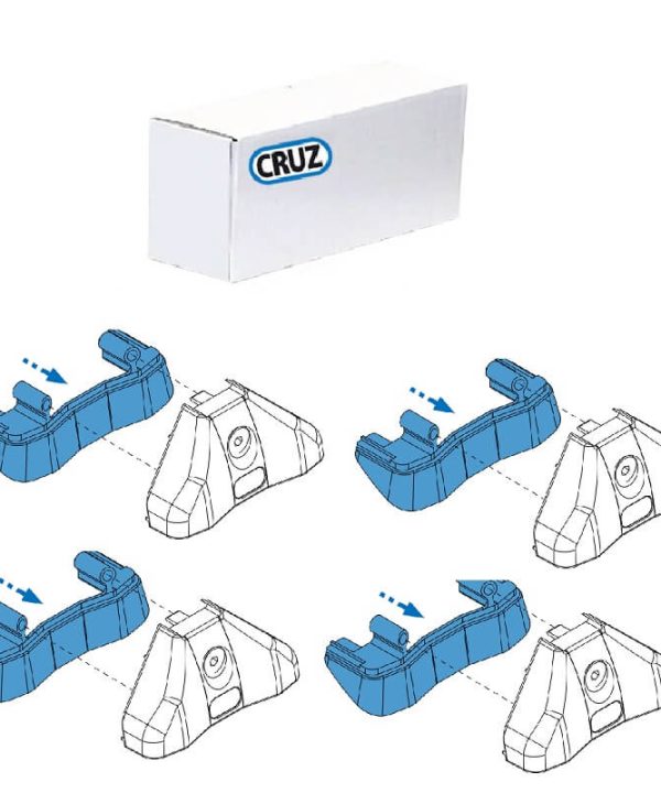 Kimpiris - Ανταλλακτικά Λάστιχα CRUZ 932-005 Για Πόδια Optiplus Rail Σετ 4 Τεμάχια