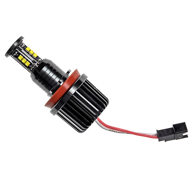 Λάμπες Led Για Angel Eyes Bmw 3 E90 / E92 / 5 E60 / X5 E70 / X6 E71 H8 120W Canbus Λευκές 2 Τεμάχια - Image 2
