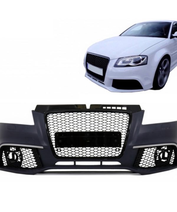 Kimpiris - Μπροστινός Προφυλακτήρας Για Audi A3 8P 08-12 Facelift RS3 Look Με Μαύρη Μάσκα