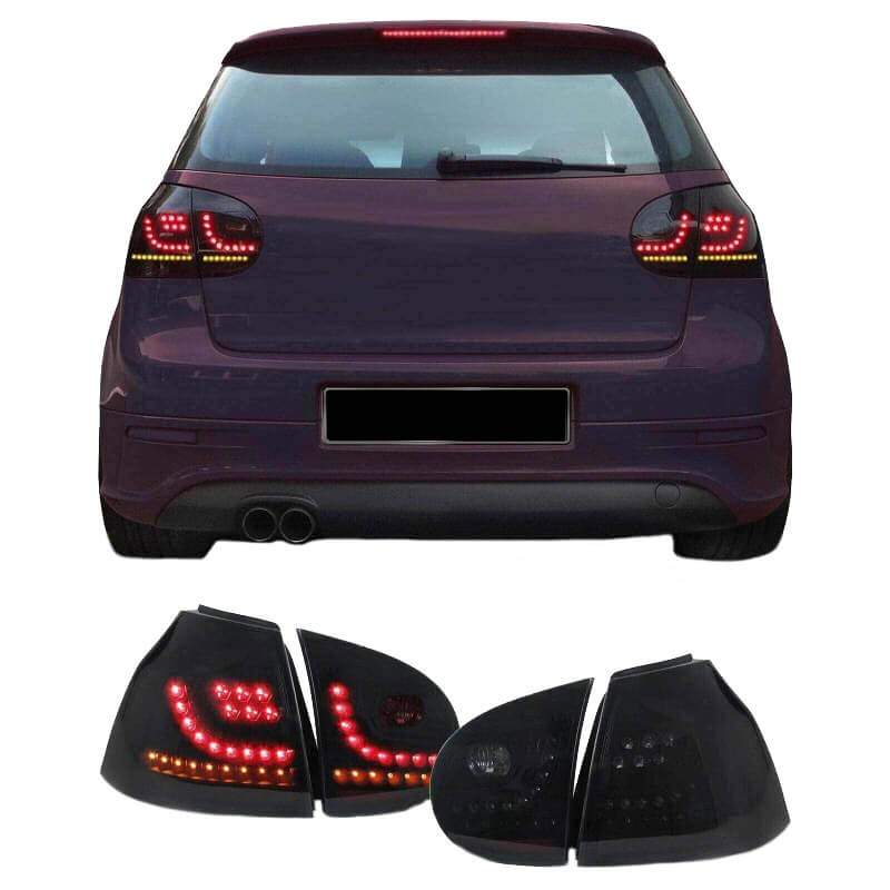 Kimpiris - Πισινά Φανάρια Set Για Vw Golf V (5) 03-08 Led Dynamic Urban Style Μαύρα Winjet