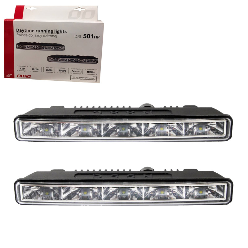 Kimpiris - DRL Set Φώτα Ημέρας Universal DRL 501 HP Mini 12-24 Volt 10.64 Watt 187 x 23.5 x 46mm 2 Τεμάχια