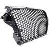 Μάσκα Για Audi A3 8V 12-16 RS3 Look Κυψελωτή Γυαλιστερό Μαύρο 1 Τεμάχιο - Image 2
