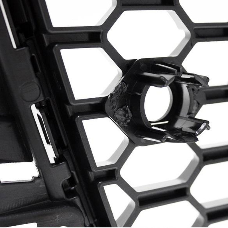 Μάσκα Για Audi A3 8V 12-16 RS3 Look Κυψελωτή Γυαλιστερό Μαύρο 1 Τεμάχιο - Image 3