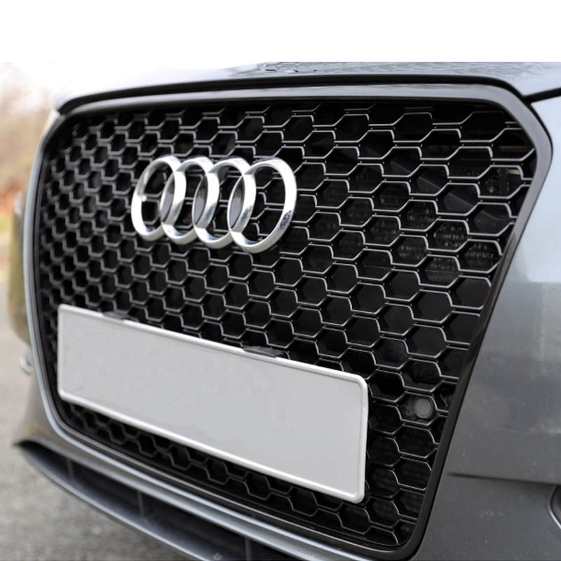 Μάσκα Για Audi A3 8V 12-16 RS3 Look Κυψελωτή Γυαλιστερό Μαύρο 1 Τεμάχιο - Image 4