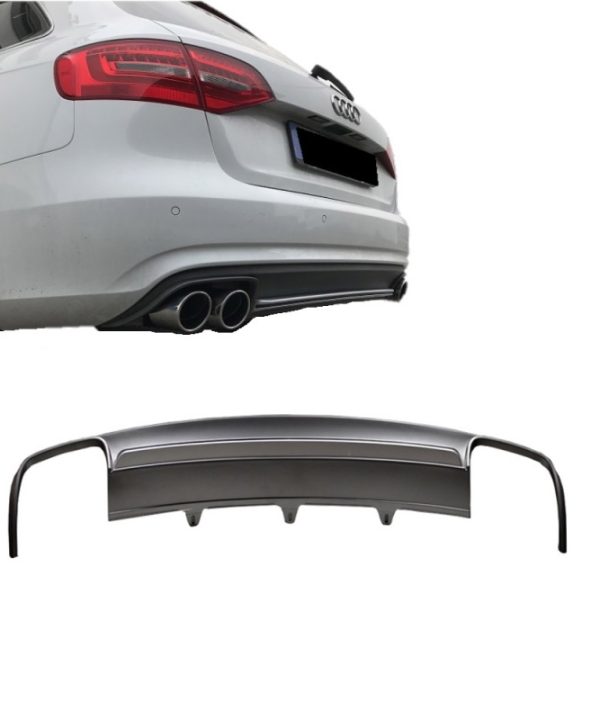 Kimpiris - Diffuser Πίσω Προφυλακτήρα Για Audi A4 B8 12-15 Facelift Sedan/Avant S4 Look Από Abs Πλαστικό 1 Τεμάχιο