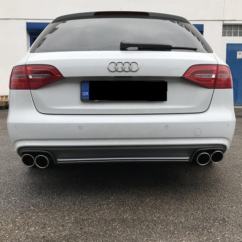 Diffuser Πίσω Προφυλακτήρα Για Audi A4 B8 12-15 Facelift Sedan/Avant S4 Look Από Abs Πλαστικό 1 Τεμάχιο - Image 4
