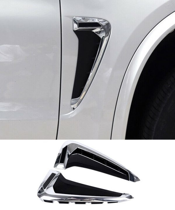 Kimpiris - Αεραγωγοί Φτερών Για Bmw X5 F15 13-18 M-Look Χρώμιο / Μαύρο 2 pcs