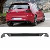 Kimpiris - Diffuser Πίσω Προφυλακτήρα Για VW Golf VII (7.5) 17-20 Facelift GTI Με 2 Μονές Εξατμίσεις Δεξια & Αριστερά Από Abs Πλαστικό 1 Τεμάχιο
