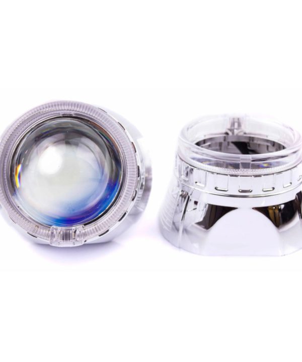 Kimpiris - Καπάκια Για Προτζέκτορες 2.5" Mini AE Με Led Angel Eyes Χρώμιο Retrofitlab 2 Τεμάχια