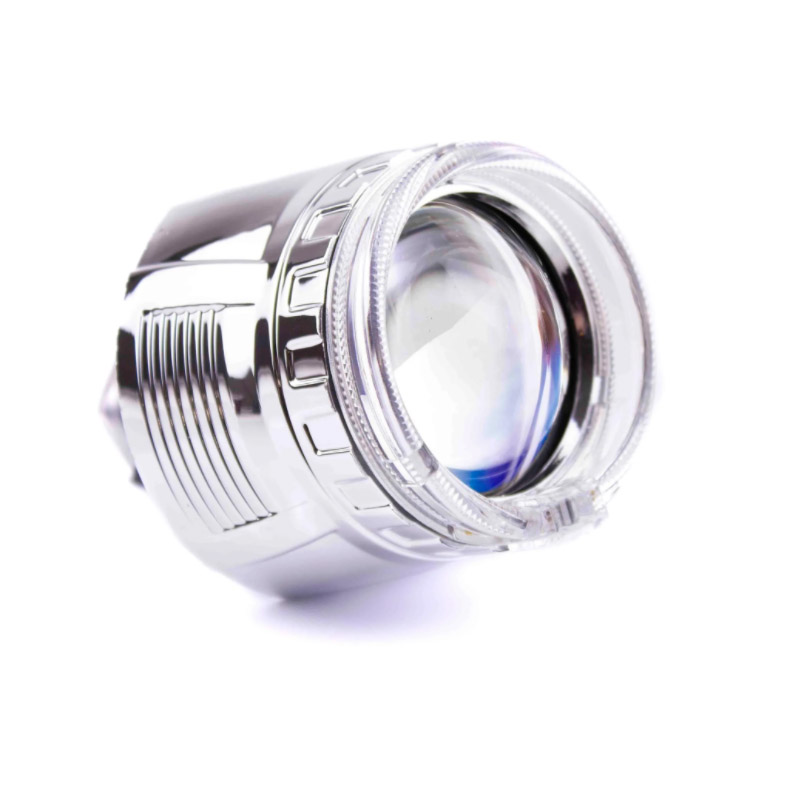 Καπάκια Για Προτζέκτορες 2.5" Mini AE Με Led Angel Eyes Χρώμιο Retrofitlab 2 Τεμάχια - Image 2