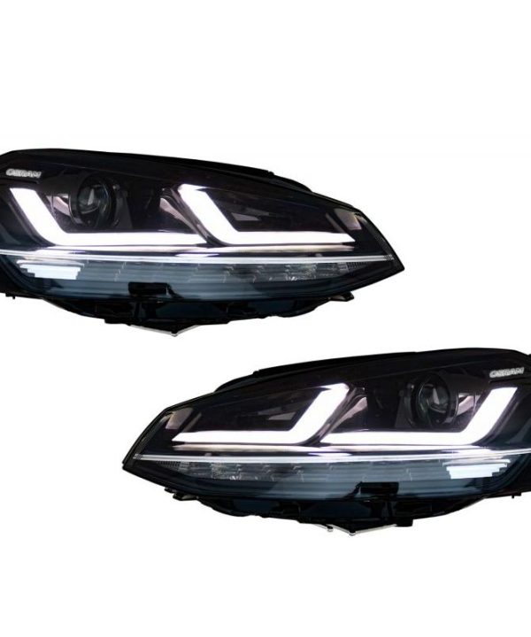 Alternative view of Μπροστινά Φανάρια Set Για Vw Golf VII (7) 12-17 DRL Full Led Halogen Version Black/Chrome LEDHL103-CM Osram Ledriving Osram Ledriving