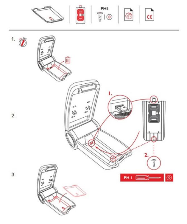 Alternative view of Wireless Φορτιστής OE1 Qi Για Την Κονσόλα Χειροφρένου Τεμπέλη Armster OE1