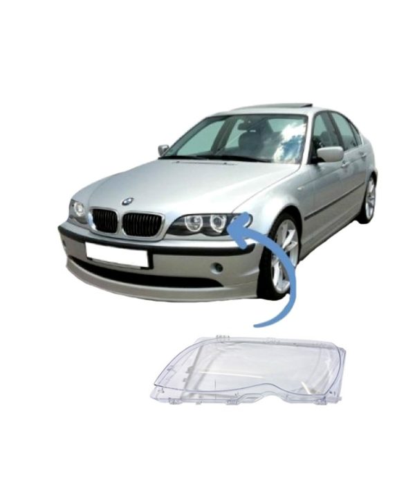 Kimpiris - Κρύσταλλο Φαναριού Αριστερό Για Bmw 3 E46 Sedan/Touring Facelift 01-05 Xenon & Halogen 1 Τεμάχιο