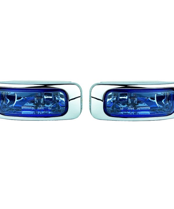 Kimpiris - Προβολείς Universal 125x46mm H3 12V 55W LA-1100 16031 Μπλε/Χρώμιο 2 Τεμάχια