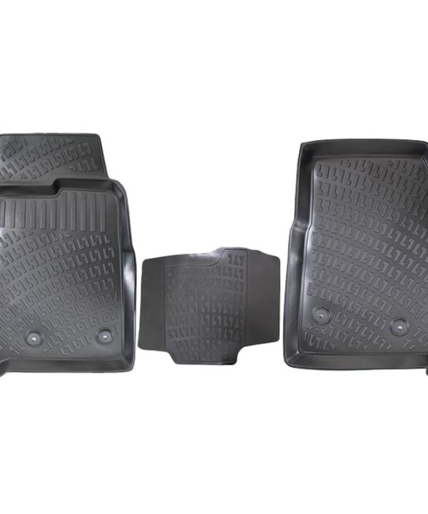 Kimpiris - Πατάκια Σκαφάκια 3D Από Λάστιχο TPE Για Ford Transit 2013- Rizline 3 Τεμάχια Μαύρα