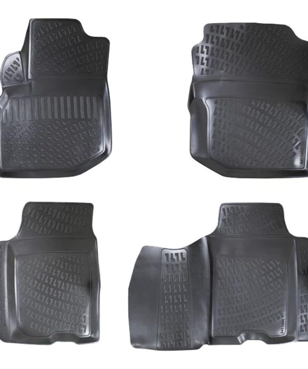 Kimpiris - Πατάκια Σκαφάκια 3D Από Λάστιχο TPE Για Honda Jazz/ Honda Fit 2007-2014 Rizline 4 Τεμάχια Μαύρα
