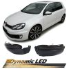 Kimpiris - Φλας Καθρέπτη Για Vw Golf 6 VI 08-12 / Touran 10-15 Dynamic Led Canbus Φιμέ 2 Τεμάχια