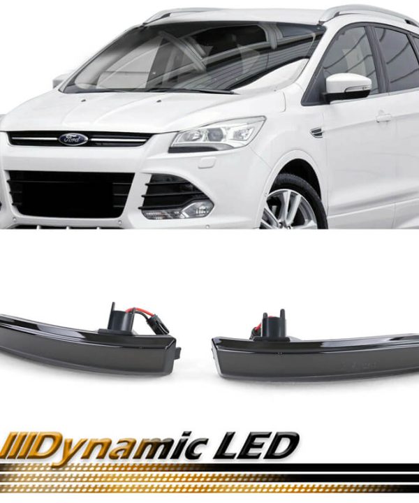 Kimpiris - Φλας Καθρέπτη Για Ford Kuga MK2 12+ / Ecosport 12+ / Escape MK3 12-19 Dynamic Led Canbus Φιμέ 2 Τεμάχια