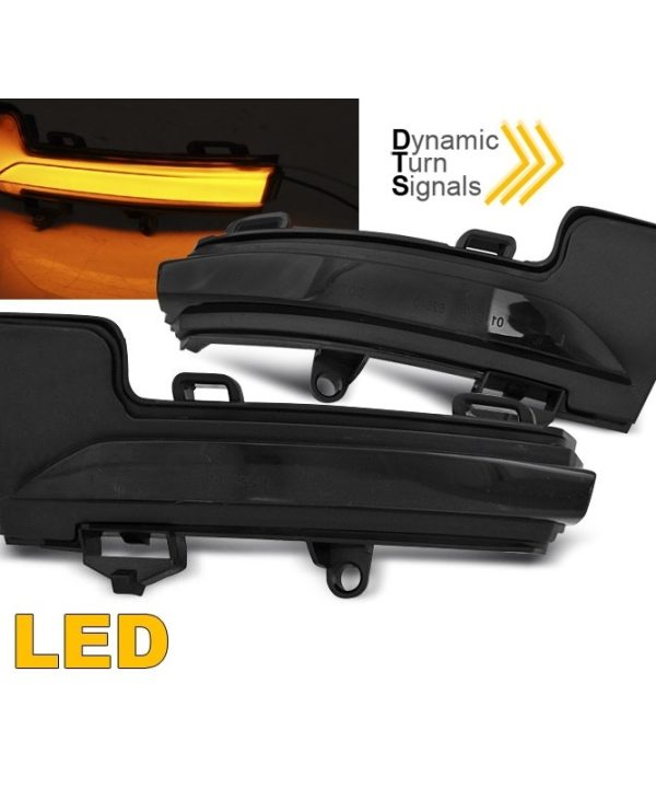 Kimpiris - Φλας Καθρέπτη Για Skoda Octavia 3 (5E) 13-20 Dynamic Led Φιμέ 2 Τεμάχια