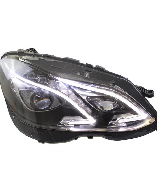 Alternative view of Μπροστινά Φανάρια Set Για Mercedes-Benz E-Class W212 09-13 Halogen Upgrade Σε Facelift Look Μαύρα Full Led DRL Με Μοτέρ Carner