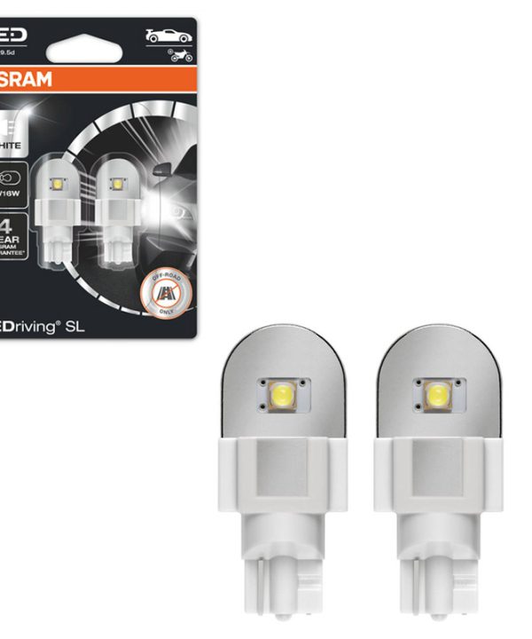 Kimpiris - Λάμπες Led W16W W2.1x9.5D T16 12volt 2.1watt 6000k Osram 921DWΡ-02B 2 Τεμάχια