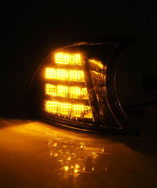 Alternative view of Μπροστινά Φλας Για Bmw 3 E46 Coupe/Cabrio 99-01 Κουμπωτά Led Μαύρα 2 Τεμάχια Eagle Eyes