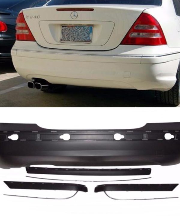 Kimpiris - Πισινός Προφυλακτήρας Για Mercedes-Benz C-Class W203 00-07 C32 Amg Look