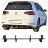 Kimpiris - Diffuser Πίσω Προφυλακτήρα Για VW Golf VII (7.5) 17-20 Facelift Για GTI Έκδοση Μαύρο Ματ 4 Bars Από Abs Πλαστικό 1 Τεμάχιο