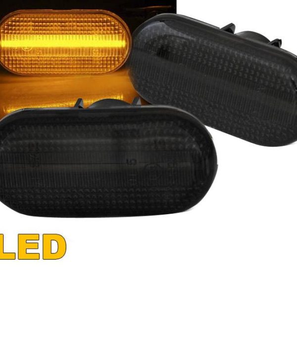Kimpiris - Πλαϊνά Φλας Φτερού Για Smart / Renault / Nissan / Opel / Dacia Led Dynamic Smoke 2 Τεμάχια