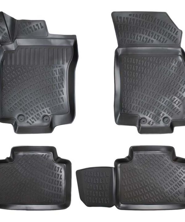 Kimpiris - Πατάκια Σκαφάκια 3D Από Λάστιχο TPE Για Renault Koleos 16+ Rizline 4 Τεμάχια Μαύρα
