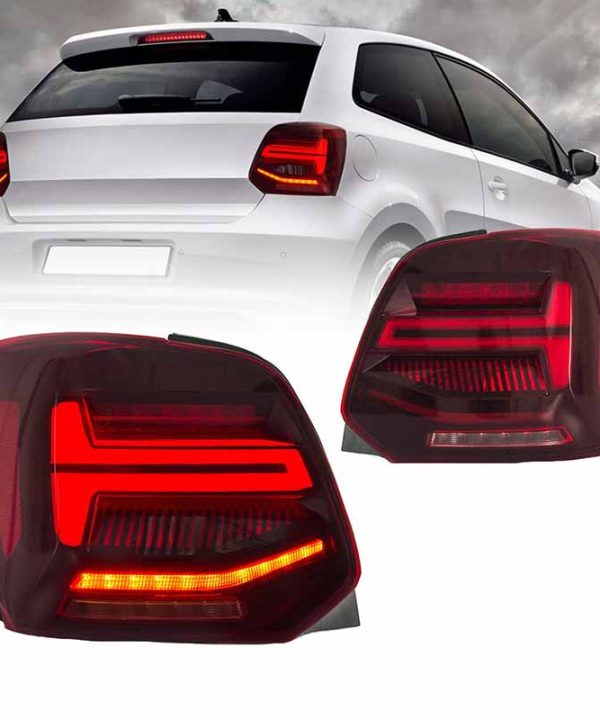 Kimpiris - Πισινά Φανάρια Set Για Vw Polo 6R 09-14 Led Bar Dynamic Κόκκινο/Crystal VLand