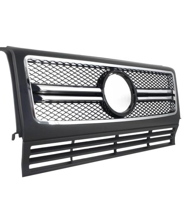 Alternative view of Μάσκα Για Mercedes-Benz G-Class W461 W463 90-15 Amg G55/G65 Look Μαύρο/ Χρώμιο 1 Τεμάχιο