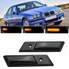Kimpiris - Πλαϊνά Φλας Φτερού Για Bmw 3 E36 90-96 / 3 E30 / 5 E34 88-95 / 7 E32 86-94 Βιδωτό Led Dynamic Black/Smoke 2 Τεμάχια
