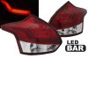 Kimpiris - Πισινά Φανάρια Set Για Ford Focus 11-14 Hatchback Led Bar  Κόκκινο/Crystal JunYan