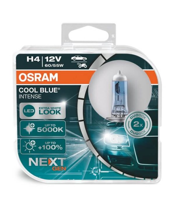 Alternative view of Λάμπες Αλογόνου H4 12V 60w/55w Cool Blue Intense Next Generation Osram 64193CBN-HCB2 Τεμάχια